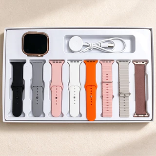 Novo 2026 Smartwatch Relógio 8EM1 Inteligente 2.2 Polegadas PRO MAX IWO 10 Papel De Parede Personalizado/Recepção