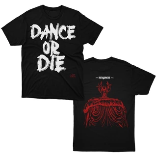 [Camiseta Premium em Algodão Puro]GXG Camiseta Lady Gaga Dance Or Die Mayhem Ball 100% Algodão