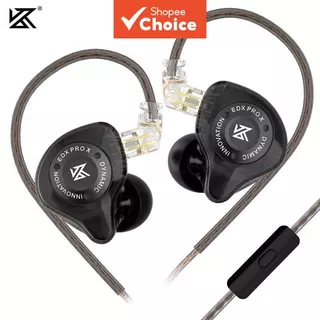 Fone de Ouvido KZ EDX PRO X - Drivers Dinâmicos, Graves HI-FI, Música, Esportivo, Cancelamento de Ruído, Microfone,