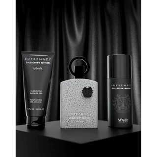 Kit Afnan Supremacy Collector’s Edition Edp 100ml + Desodorante 150ml + Shower Gel Masculino Árabe