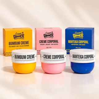 Hidratante Corporal Cream Summer 230g Bumbum Cream Creme Corporal ou Manteiga Corporal Hidrata e Perfuma Toque Aveludado