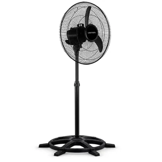 VENTILADOR OSCILANTE DE COLUNA 50CM PREMIUM NEW PRETO E GRAFITE 127V