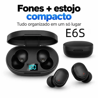Fone Bluetooth Com Led A6S Sem Fio Wireless TWS