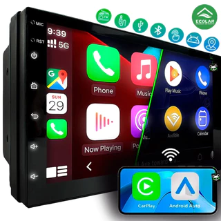 Android Carro Player 7”9” Tela de Toque 2 Din  4+64GB GPS Bluetooth Wifi Estéreo Rádio Carplay & Câmera de Ré em Oferta na Shopee