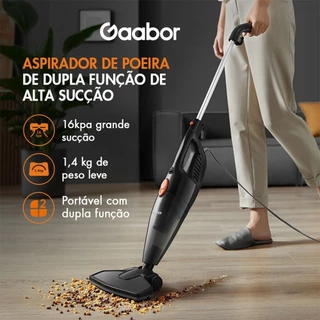 Gaabor Aspirador 2 em 1 127V 16000Pa Sucção Forte Com Haste Dust Off Portátil GVCW M15A