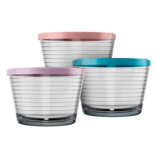 Tigela Nadir Ginga Com Tampa Sortida 145ml - Embalagem com 12 Unidades em Oferta na Shopee