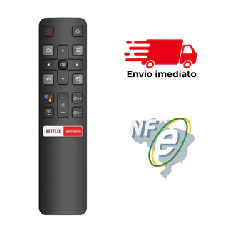 KIT Controle Remoto Smart Tv Tcl Semp 32s6500 Aplicável + CAPA + PILHA (BRINDE)
