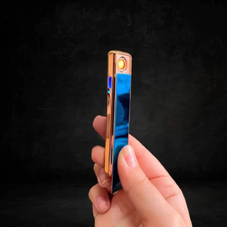 Isqueiro Elétrico Slim Acendedor Usb Recarregável De Luxo Multicolor