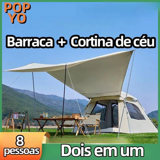 Barraca Camping Acampamento 5/8pessoas C/tenda Gazebo Grande em Oferta na Shopee