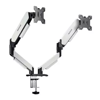 Suporte Articulado Para Dois Monitores Nbjohson GS-MRZ06, 13 Pol a 32 Pol, Branco, NB-GS-MRZ06-WH