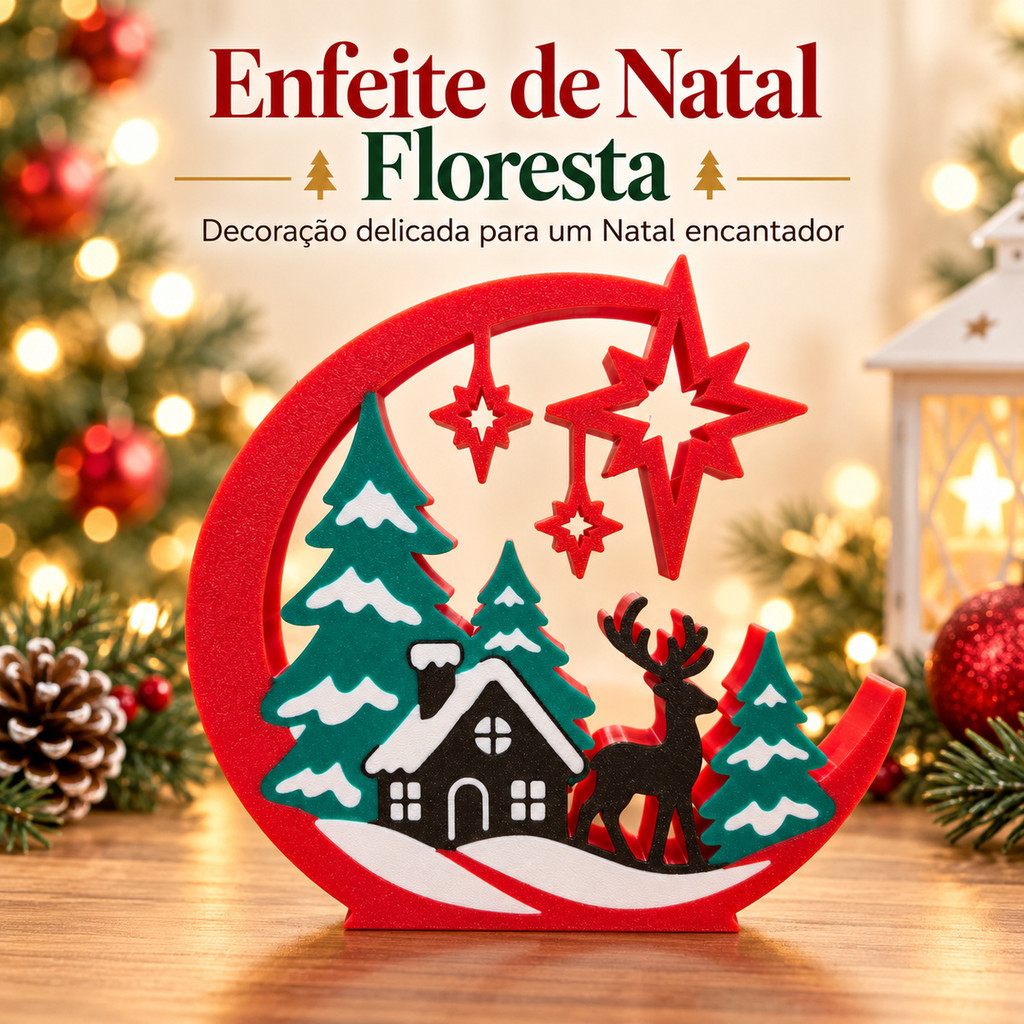 Enfeite Floresta de Natal