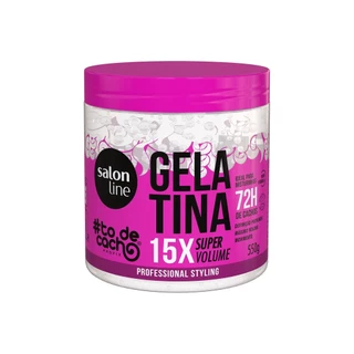 Gelatina #todecacho Super Volume Salon Line 550g em Oferta na Shopee