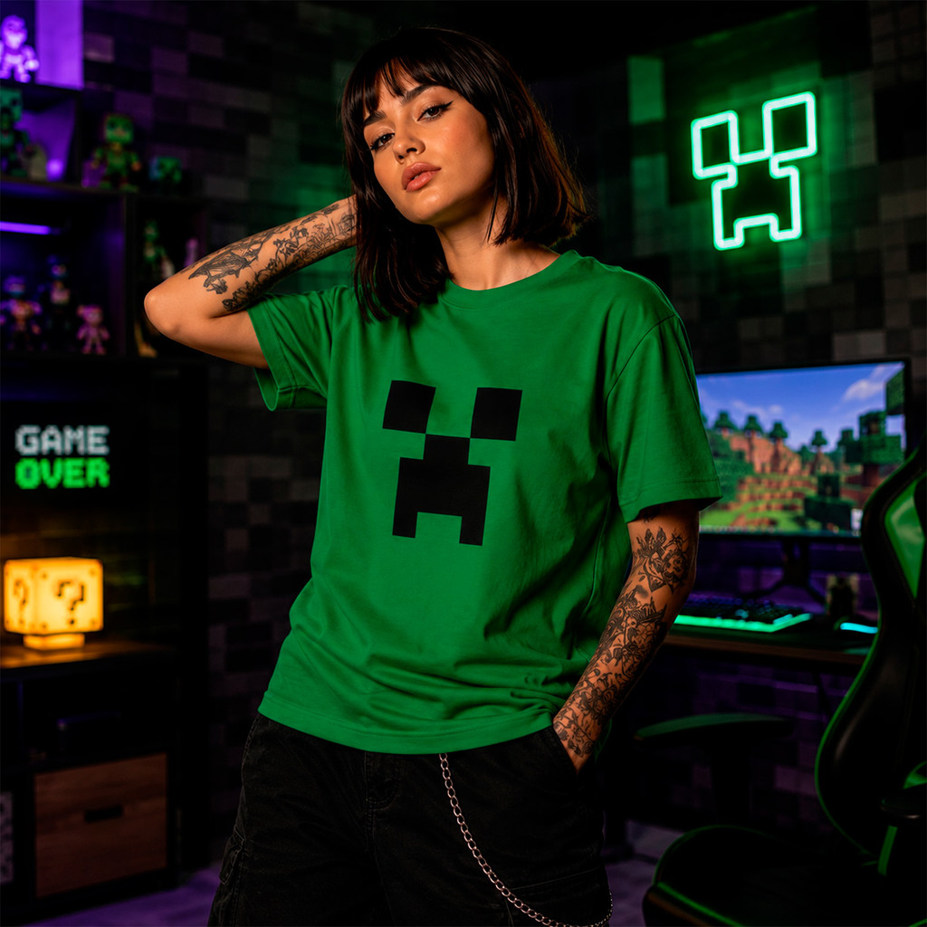 Camiseta Game Craft Mine Masculina e Feminina 100% Algodão – Plus Size e Kit com 2 — imagem 3