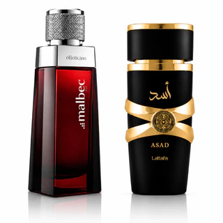 Kit 1 ate 2 Perfume Arabe Asd + Mbeck Amadeirado Importado 100ml