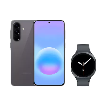 Galaxy A57 5G (128GB) - Cinza + Galaxy Watch8 BT 40mm - Grafite