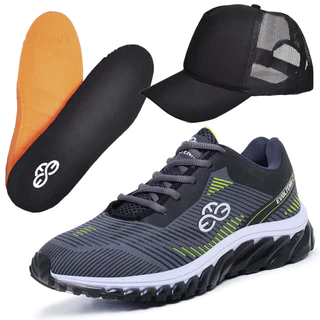 Tênis Corrida Masculino Leve Caminhada + Palmilha e Boné Brinde Estoque Limitado
