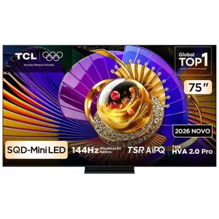Smart TV 75" TCL 4K UHD SQD-Mini LED 75C7L Google TV 2026