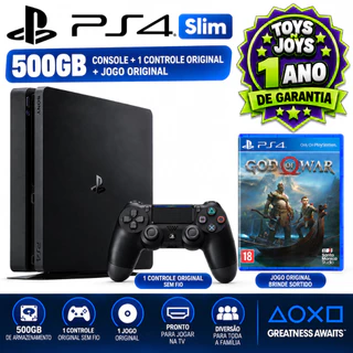 Console PlayStation 4 PS4 Slim 500GB com Jogo