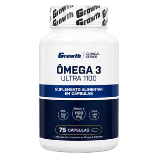 Ômega 3 Ultra 1100 Óleo De Peixe 75 Softgel Growth Sem Sabor