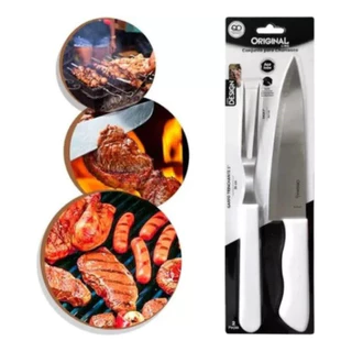 Conjunto Churrasco Kit Churrasco Faca E Garfo Original Line