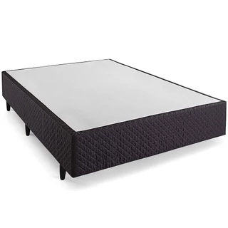Box Casal Herval Idea, Jacquard Marrom, 39x138x188 cm em Oferta na Shopee