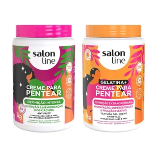 Kit Definição Intensa e Extraordinária com 2 Cremes para Pentear em Oferta na Shopee