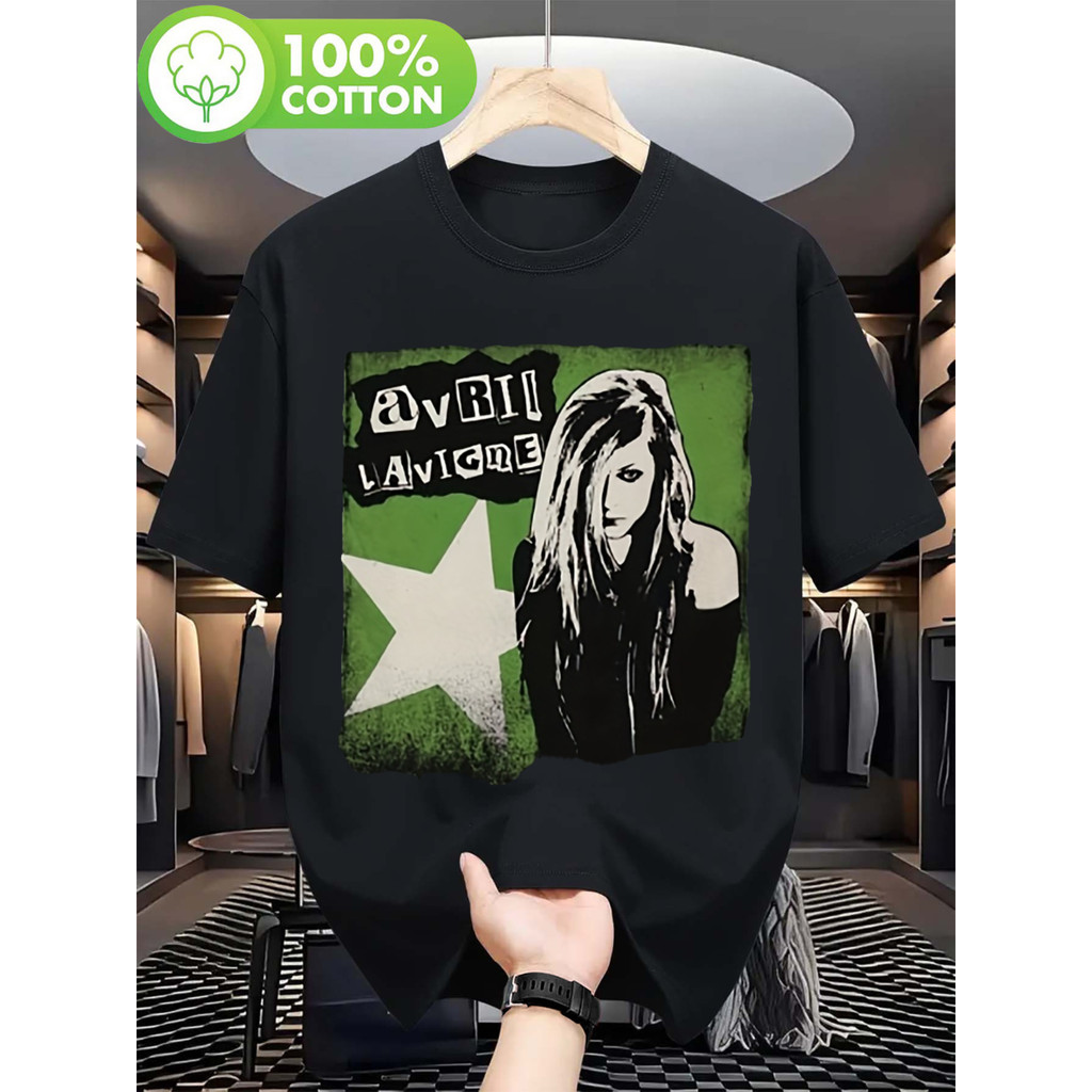 Camiseta De Algodão Unissex, Folgada E Descontraída Com Estampa Da