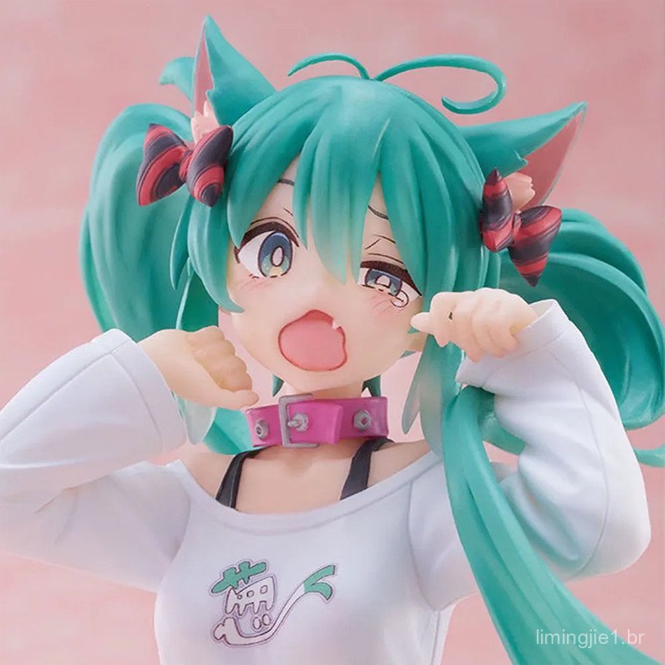 Hatsune Miku Desktop Figura De Ação Fofa 11 Cm Neko Camiseta Ver ...