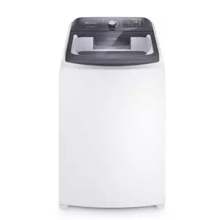 Lavadora de Roupas Electrolux 15kg Cesto Inox 11 Programas de Lavagem Branco Premium Care Jet&Clean e Time Control LEC15