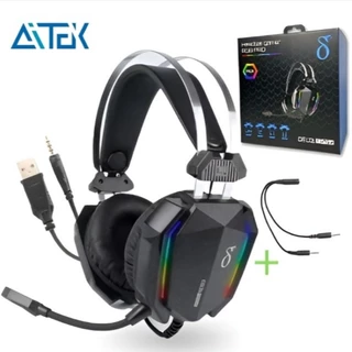 Headset Gamer RGB com Microfone, Som Envolvente 3D, P2 + USB, Luz LED RGB,Alta Performance