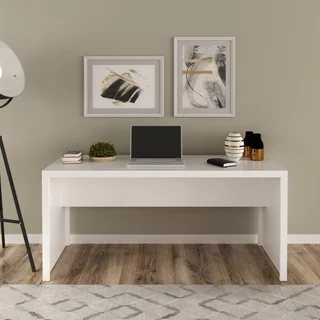Escrivaninha Mesa Escritório 163cm ME4109 Branco