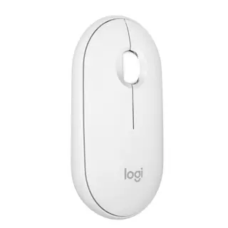 Mouse Sem Fio Logitech Pebble 2 M350s, USB Logi Bolt ou Bluetooth e Pilha Inclusa, Branco - 910 - 007047