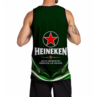 Camiseta Regata Poliéster Blocos/Carnaval/Festa - Heineken