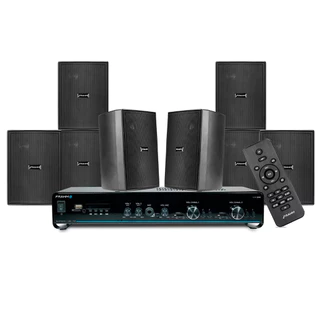 Conjunto Frahm 2500 P/ Som Ambiente Lojas + 8 Caixas Cor Preto/preto Potência De Saída Rms 160 W em Oferta na Shopee
