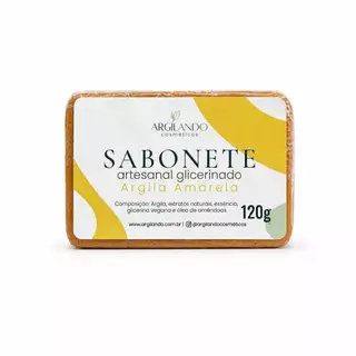 Sabonete Artesanal Glicerinado de Argila Amarela – 120g | Argilando Cosméticos