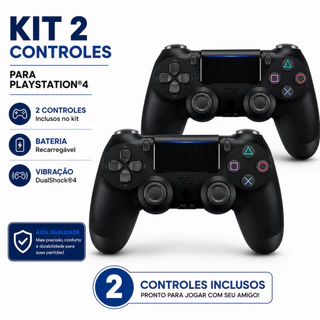 Controle Sem Fio Compatível PS4 PC Celular Preto