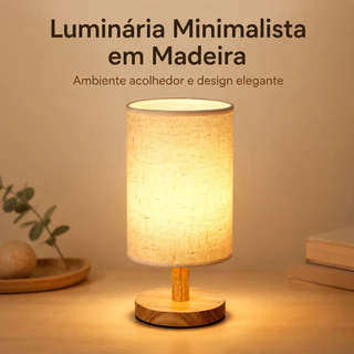 Lâmpada De Mesa De Madeira Moderna LED Alimentada Por USB 3 Cores De Luz Para Quarto Abajur