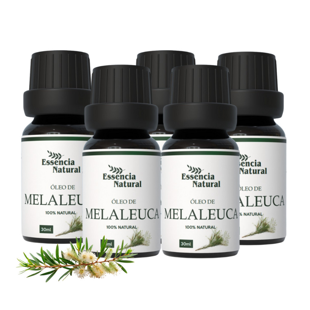 Óleo Vegetal de Melaleuca 100% Natural - 30 ml - Kits Com 2, 3 e 5 ...