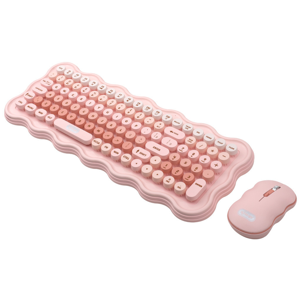Kit Teclado e Mouse Sem Fio Recarregável Receptor Nano USB Knup KP-TE144
