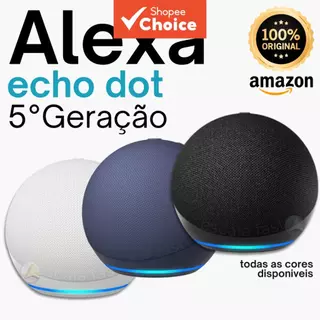 Quinta geração do Alexa Echo Dot, equipado com alto-falante de som original - já chegou ao Brasil e está pronto para