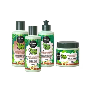 Kit Maria Natureza Nutrição Extraordinária com Shampoo, Condicionador, Creme para Pentear e Máscara Salon Line em Oferta na Shopee