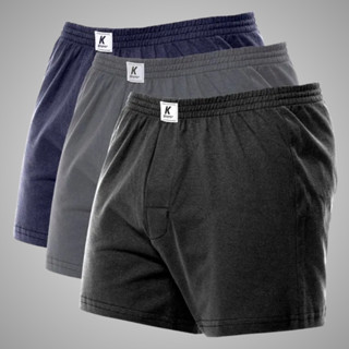 Kit 3 Cuecas Samba Canção Masculino Algodão Plus Size Para Dormir Abertura Frontal Pijama Microfibra em Oferta na Shopee