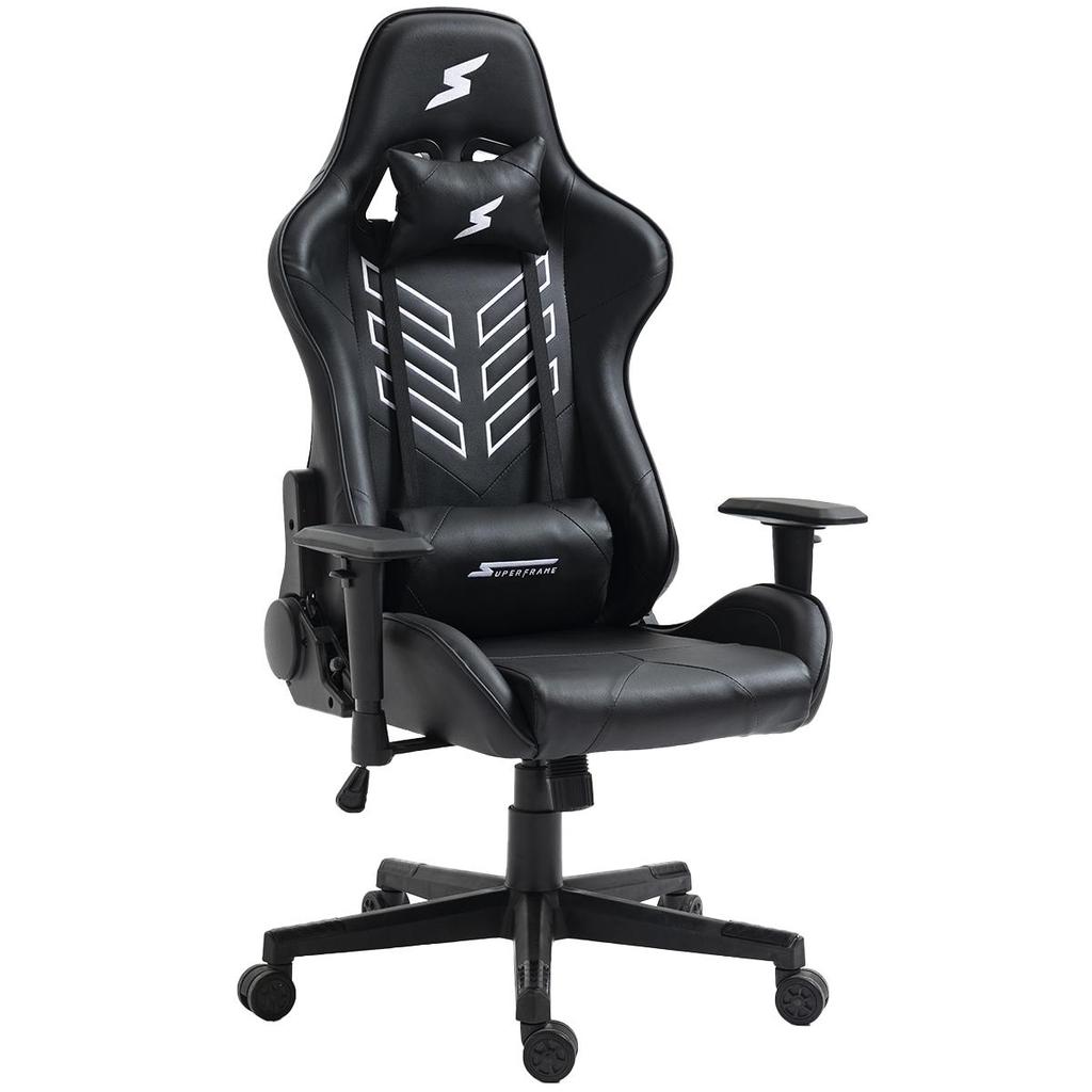 Cadeira Gamer SuperFrame Godzilla, Reclinável, Preto, Godzilla - Preto