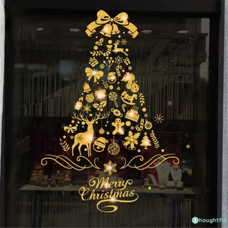 Adesivos De Natal Em Formato De árvore Para Janelas, Ideais Para Decoração De Vidro E Para O Natal De 2025.
