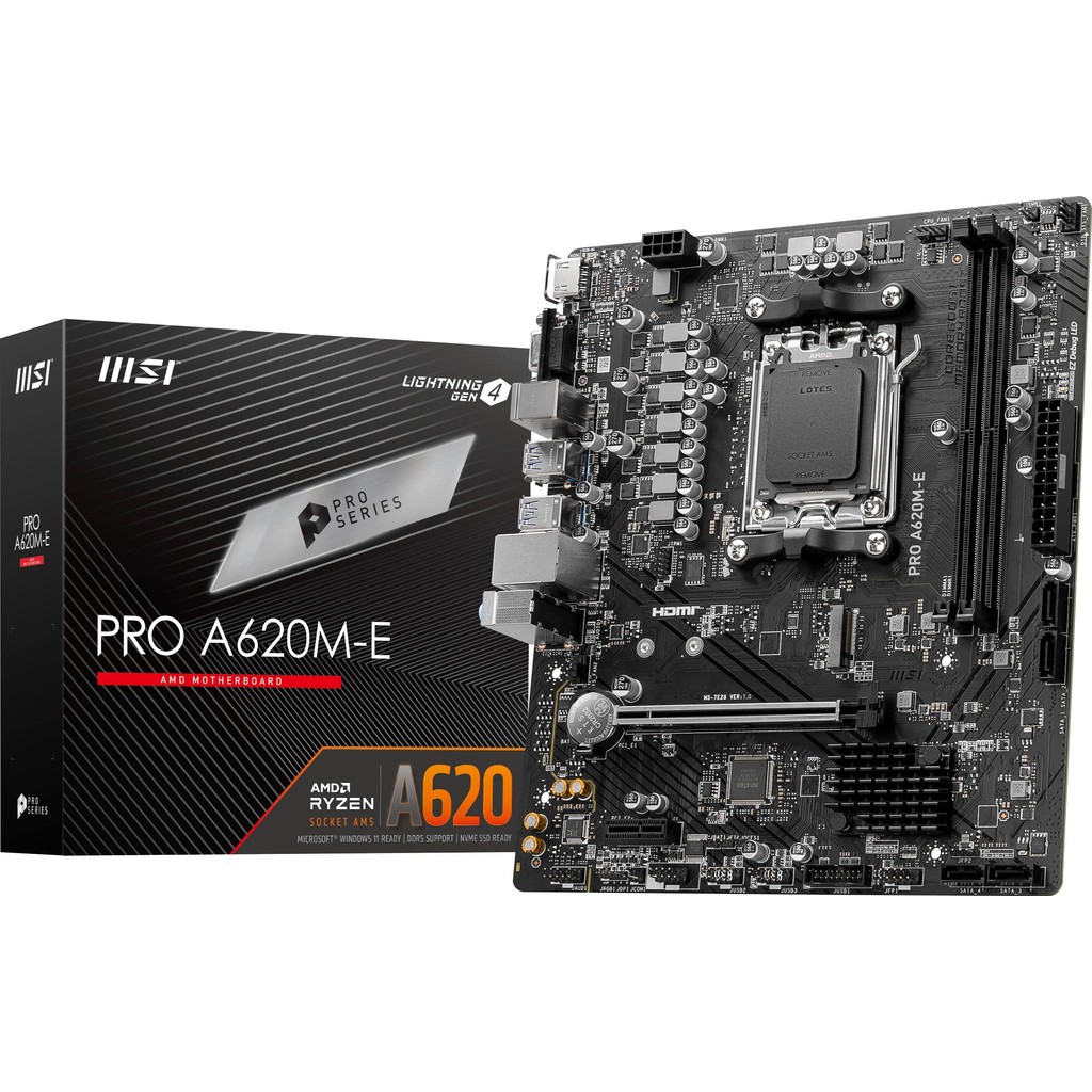 Placa-mãe MSI B550M PRO-VDH WIFI compatível com Ryzen série 5000