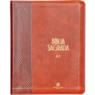 Bíblia Sagrada | ACF | Espaço para anotações | Leitura Perfeita | Couro-soft Marrom em Oferta na Shopee
