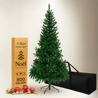 Árvore De Natal Full Cheia 1.80 Metros 800 Galhos (brinde) Verde-escuro
