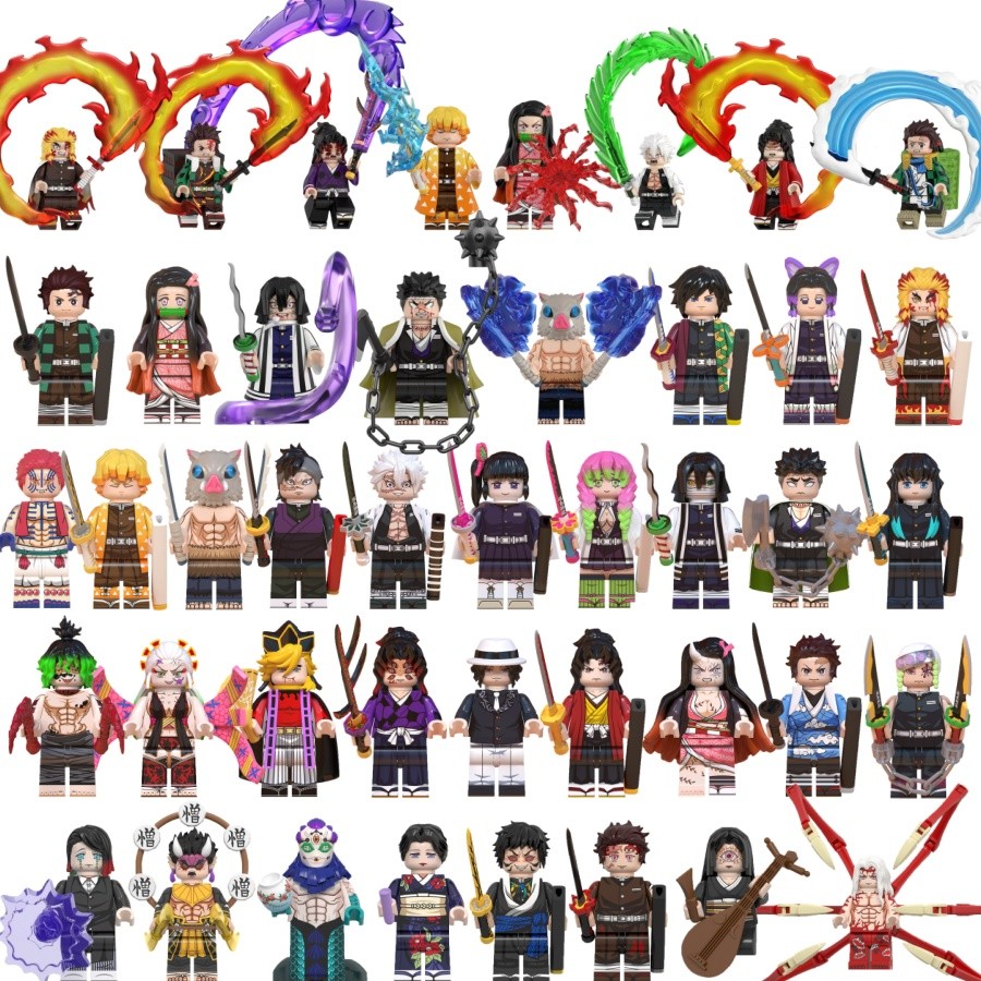 WM6218 WM2998-WM3008 Anime Action Figure Building Block Coleção Brinquedos Para Crianças