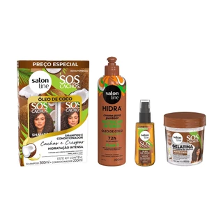 Kit Hidratação SOS Cachos Óleo de Coco em Oferta na Shopee