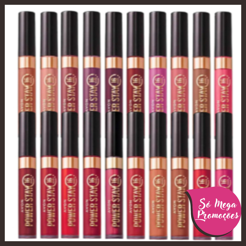Power Stay Batom Líquido Matte 16h - Avon | Shopee Brasil